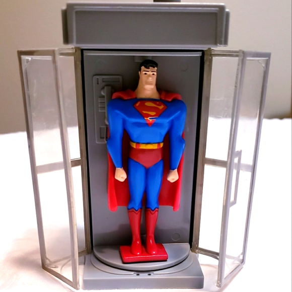 Vintage Spinning Superman Phone Booth - Picture 2 of 8